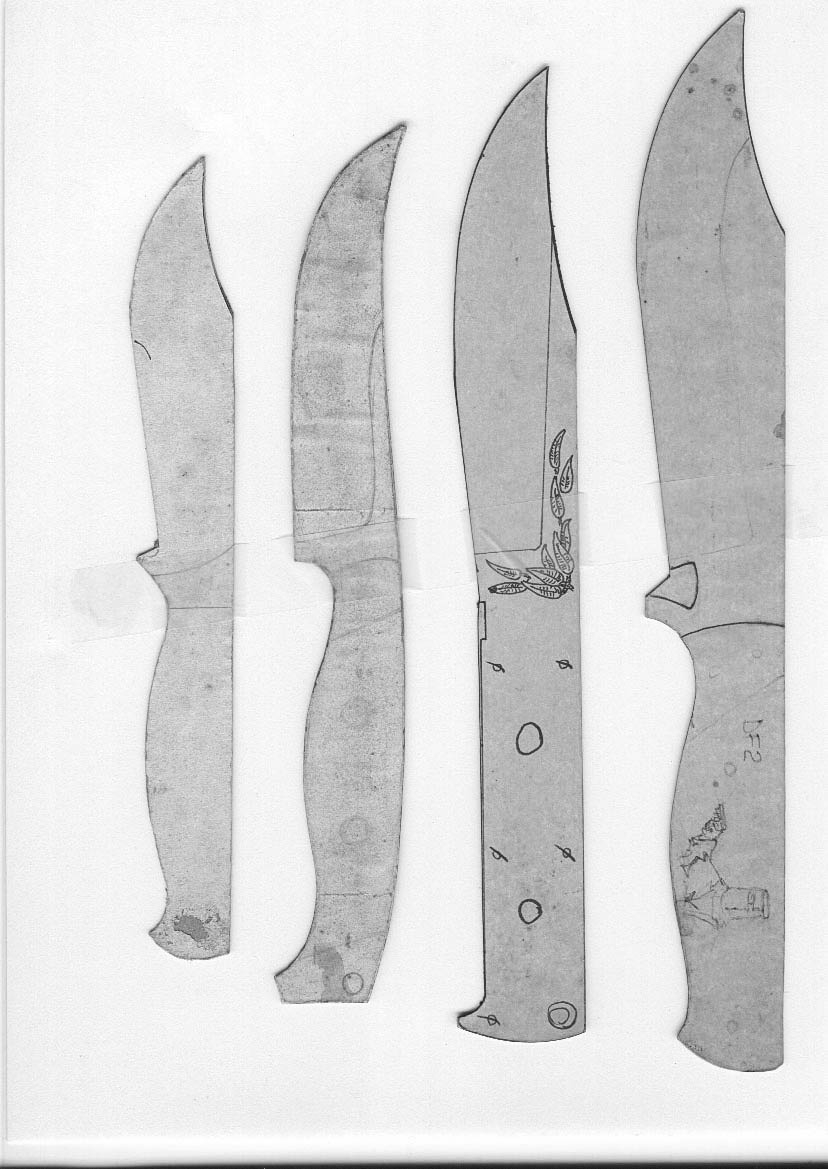 free printable knife templates