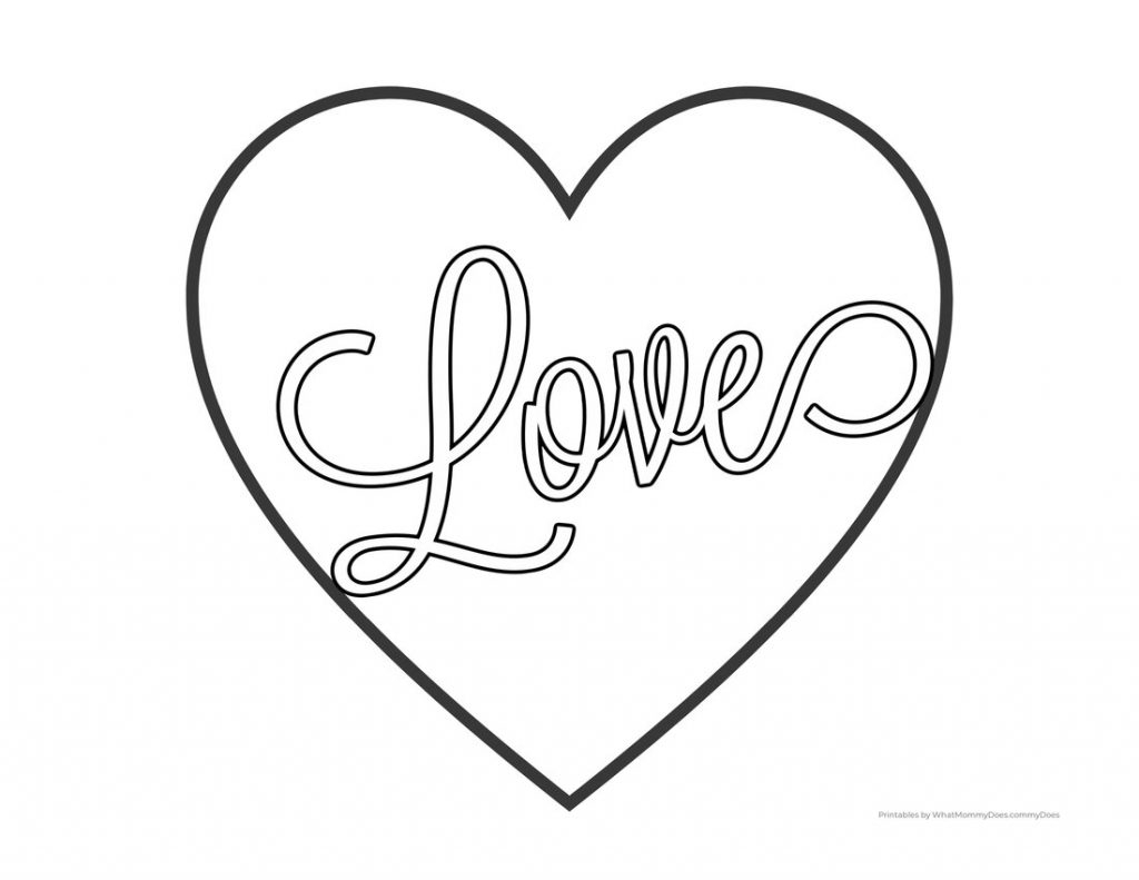 heart coloring sheets printable