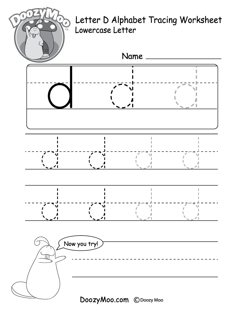 trace letters printable