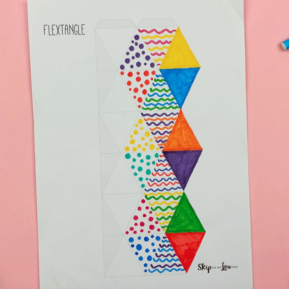 flextangle printable template