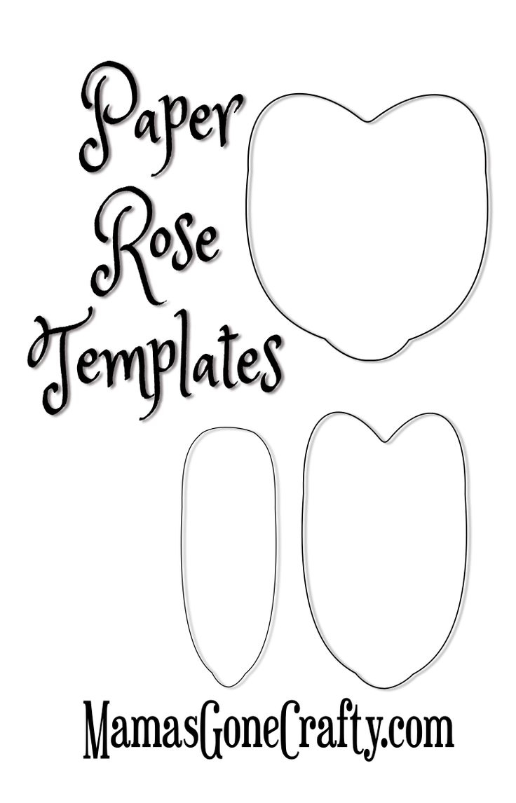 Make Crepe Paper Roses Free Template Tutorial
