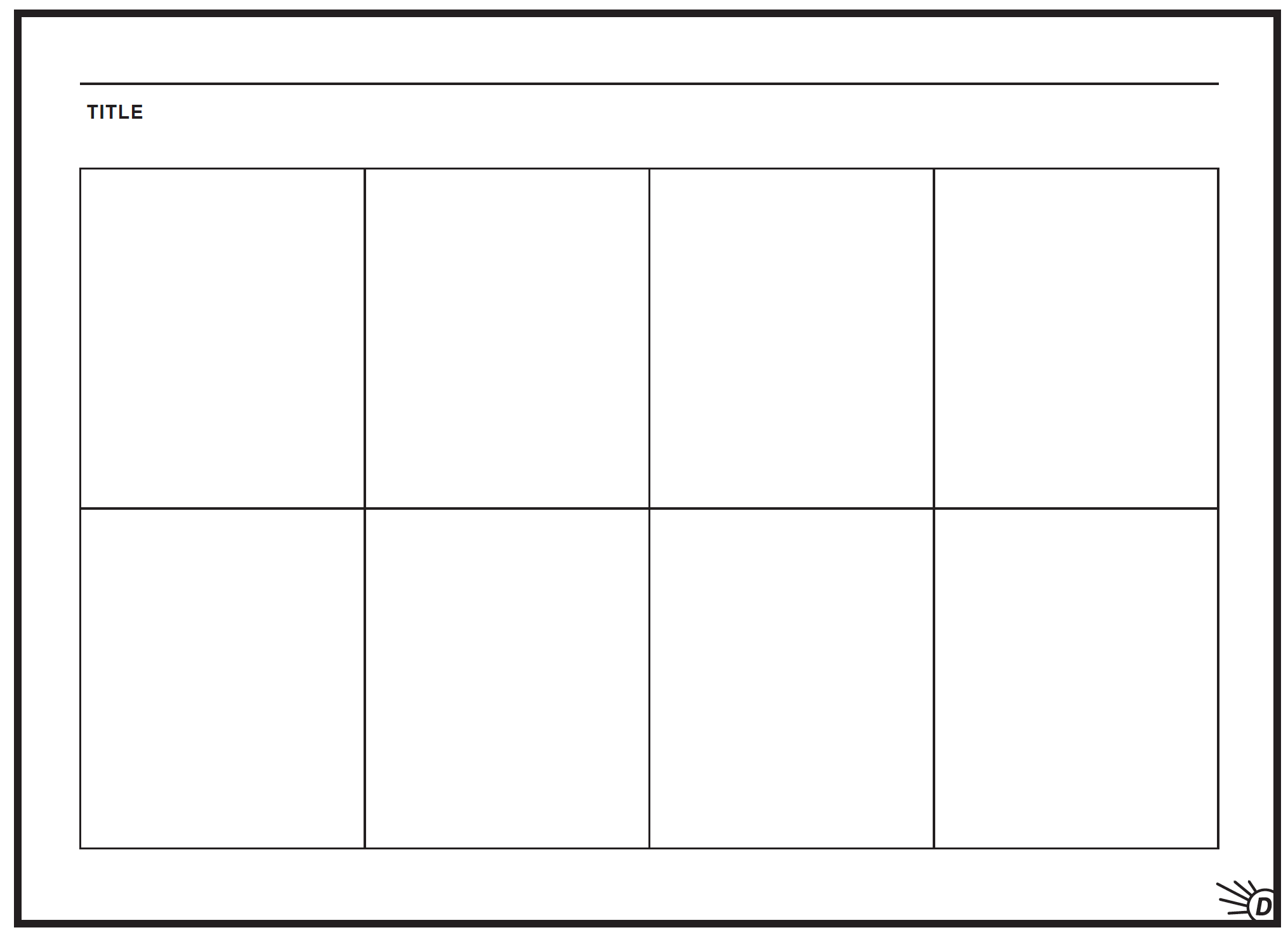 comic strip template free printable