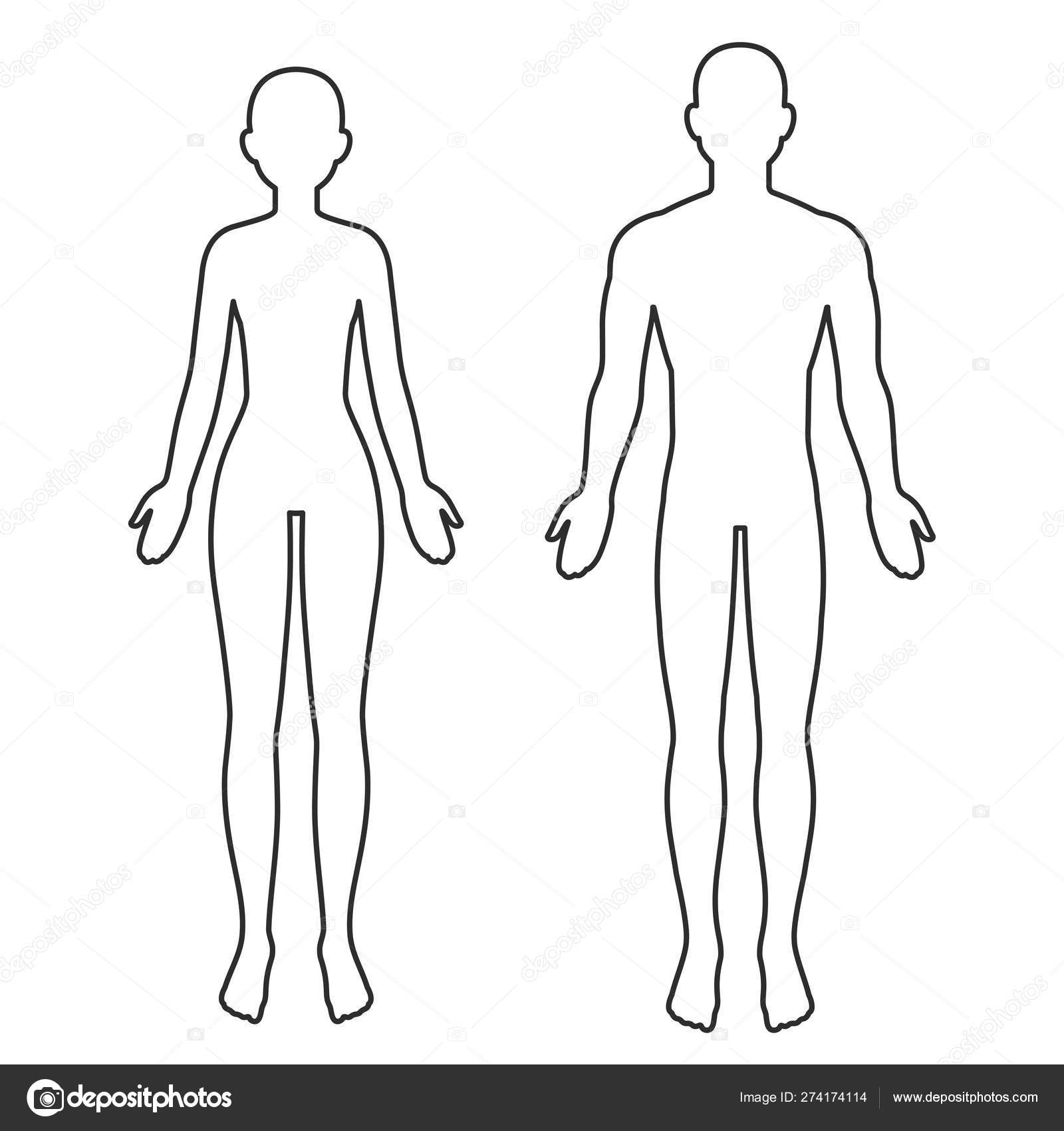 printable body outline template