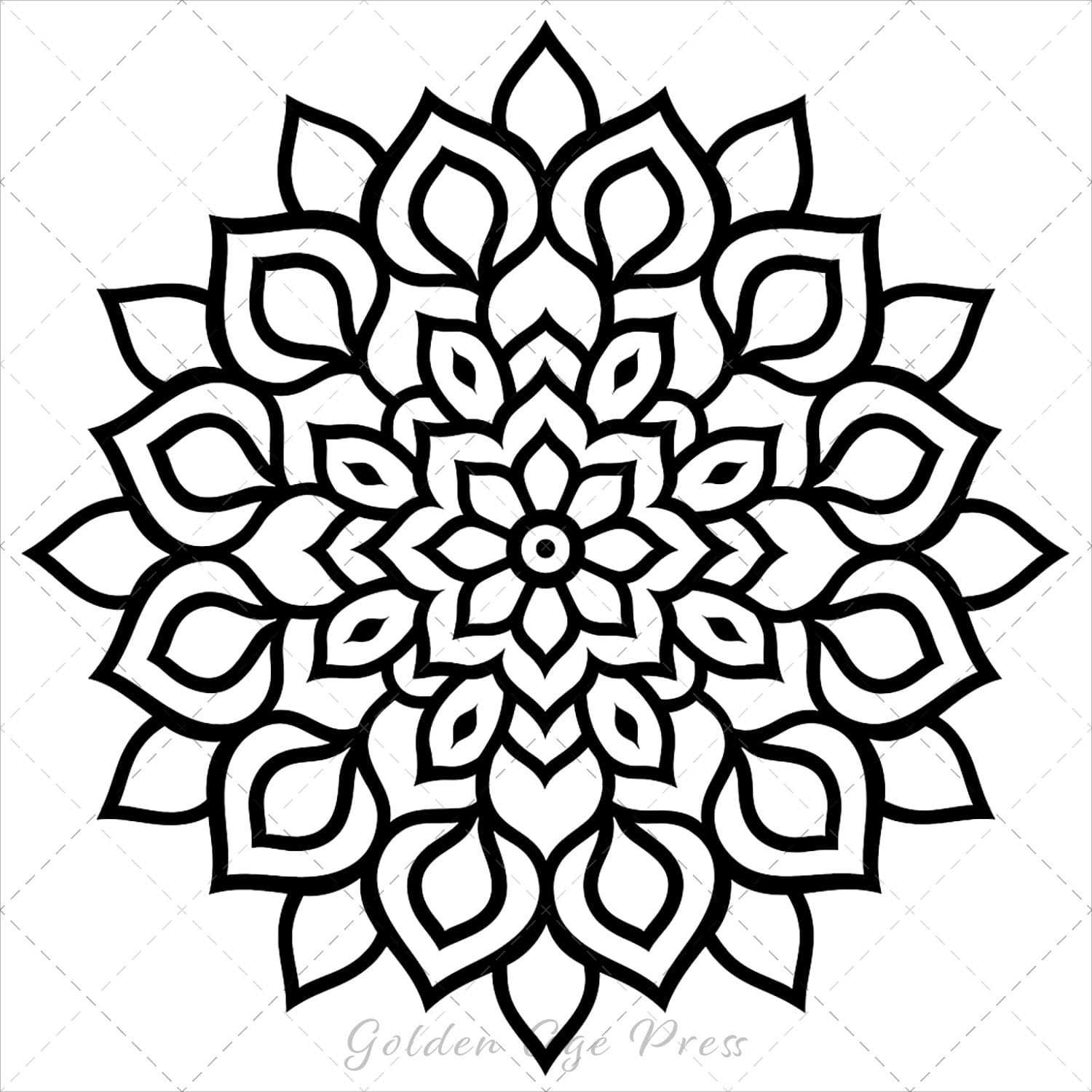 simple coloring pages for adults