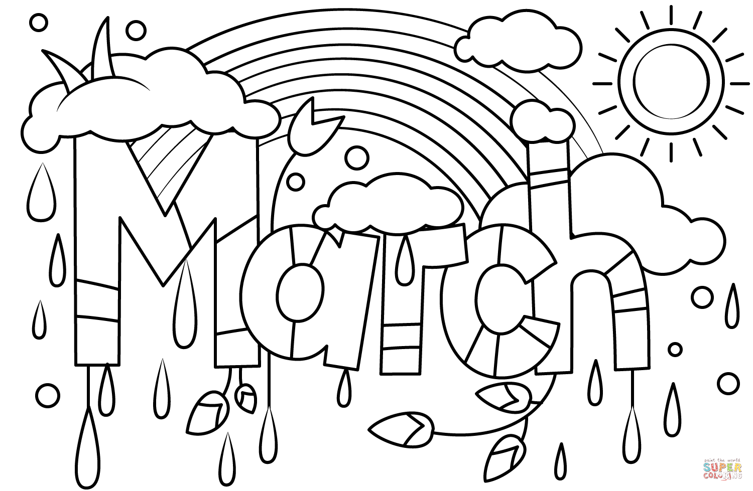 March Coloring Page Free Printable