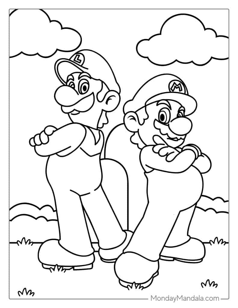 Mario Characters Bros Coloring Mario Cappy Coloring Page Super Mario Coloring Sheets Classroom And Confidant Exquisite