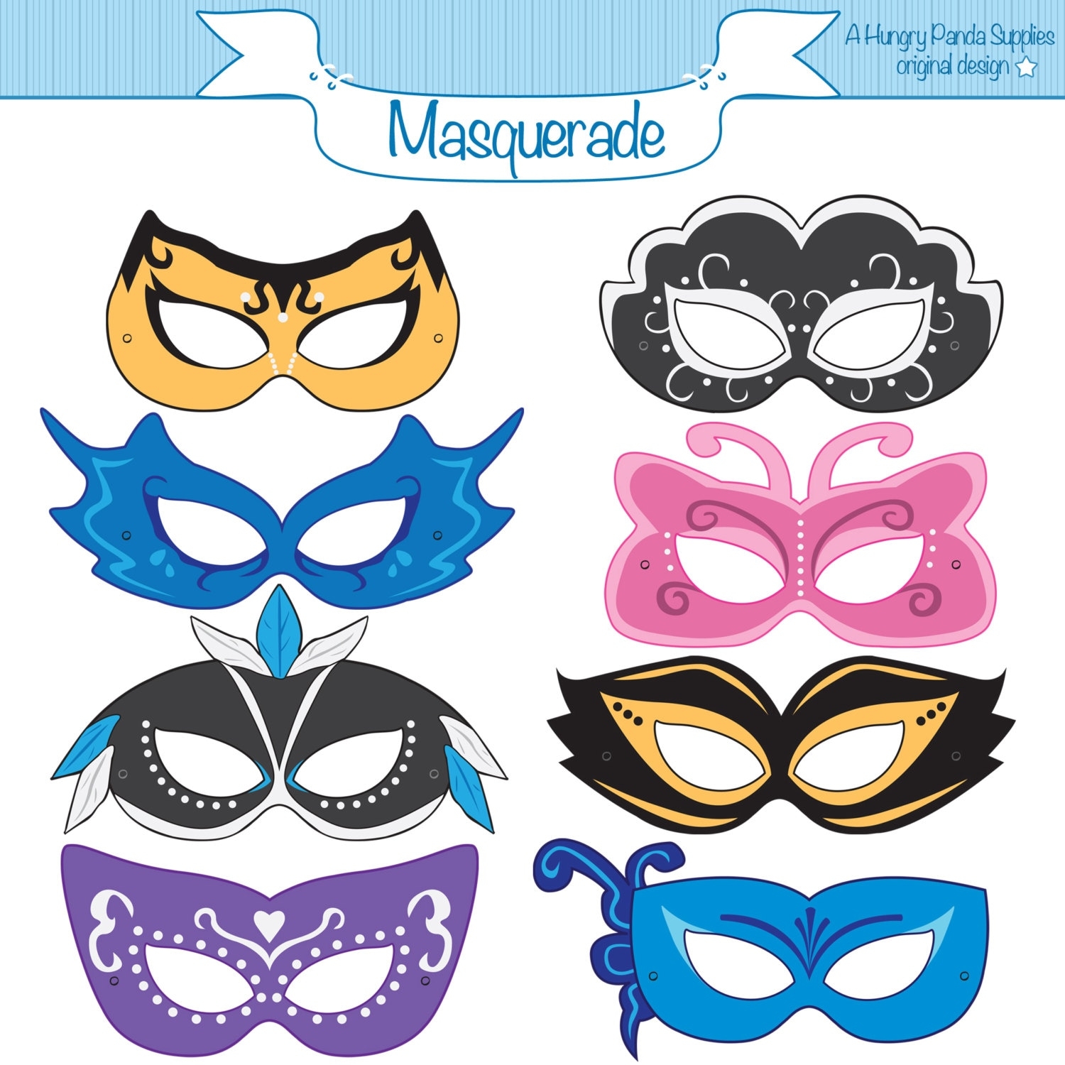 masquerade mask template printable