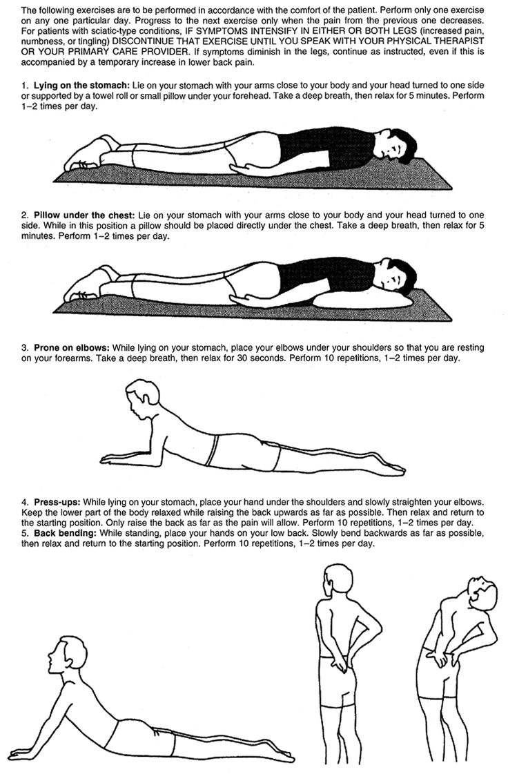 McKenzie Low Back Exercises