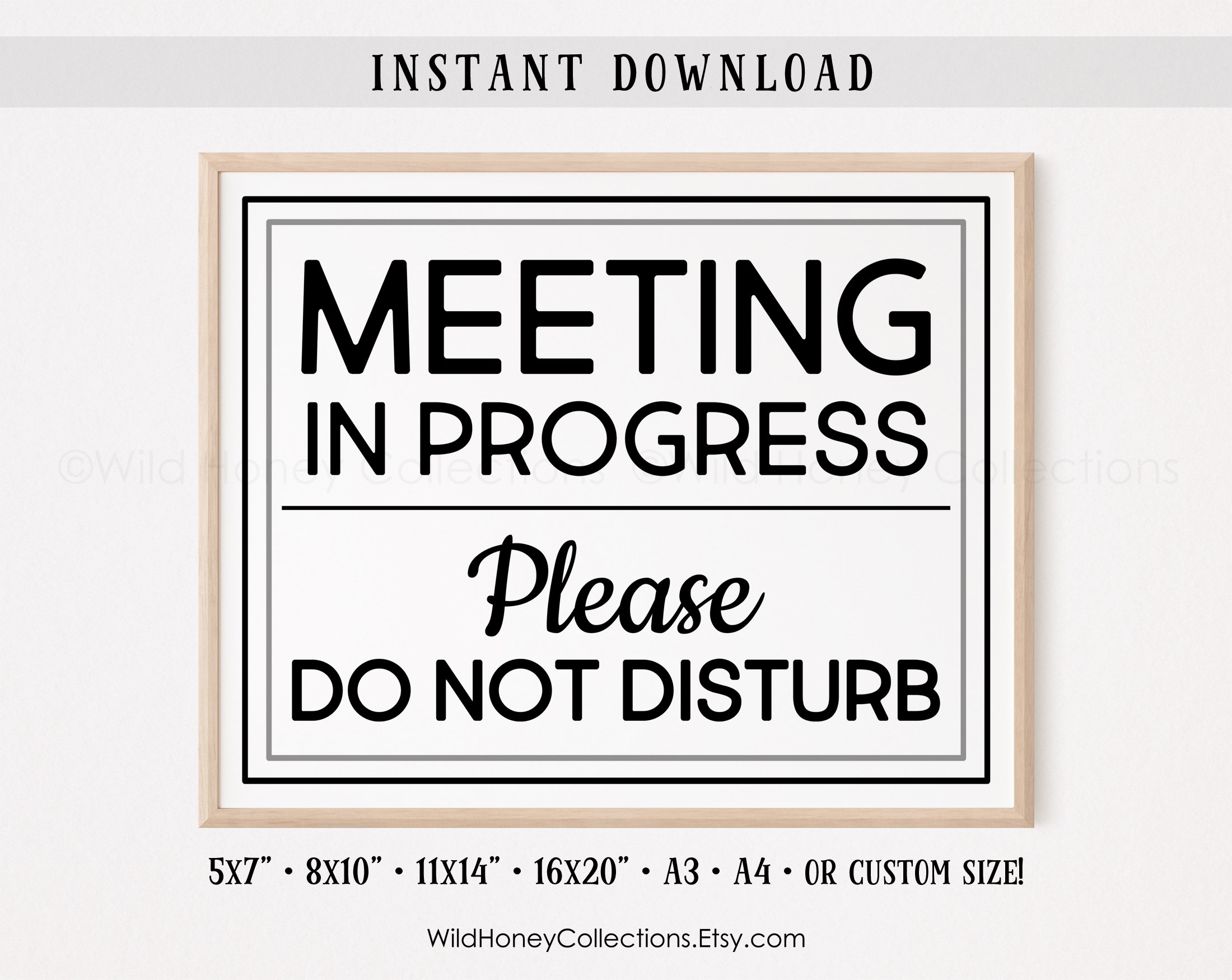 meeting in progress sign printable pdf
