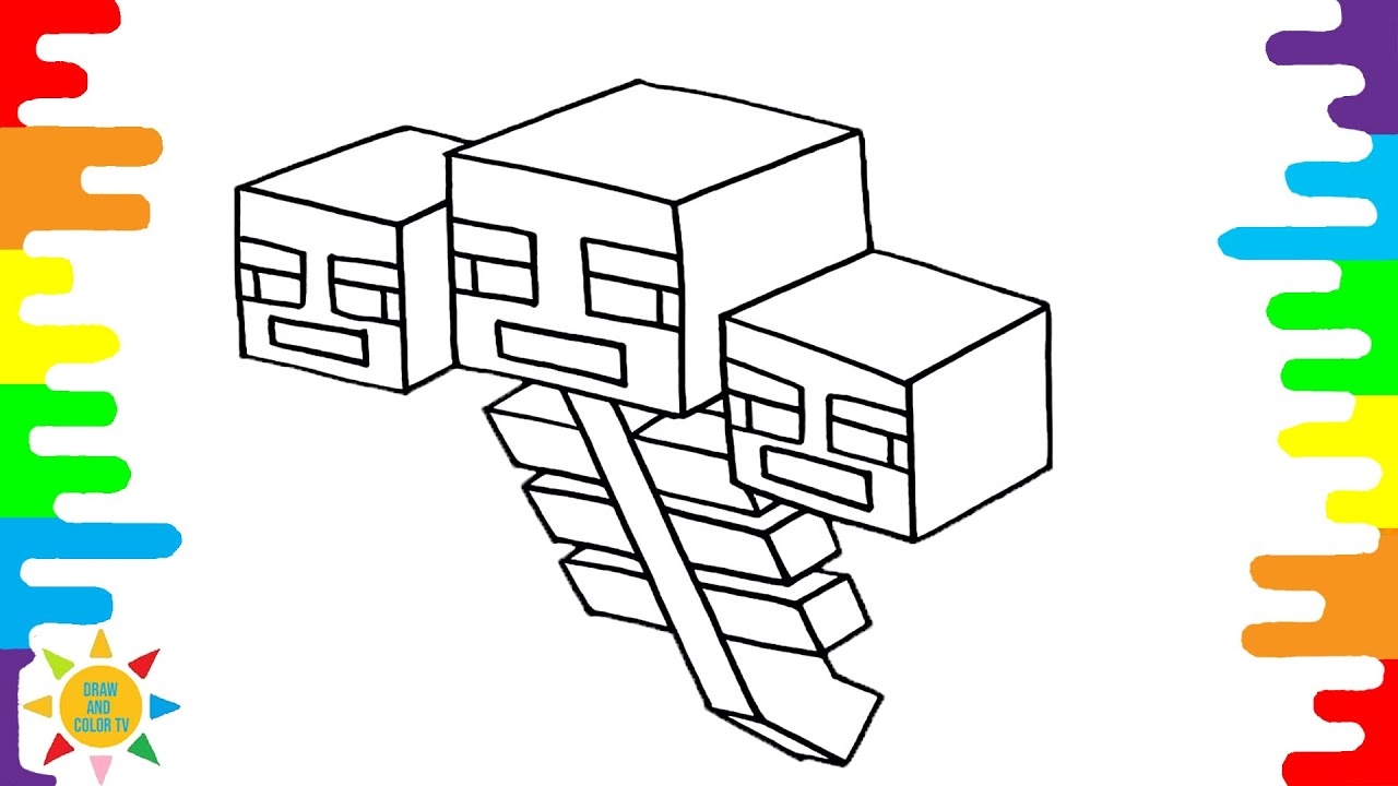 minecraft colouring pages creeper