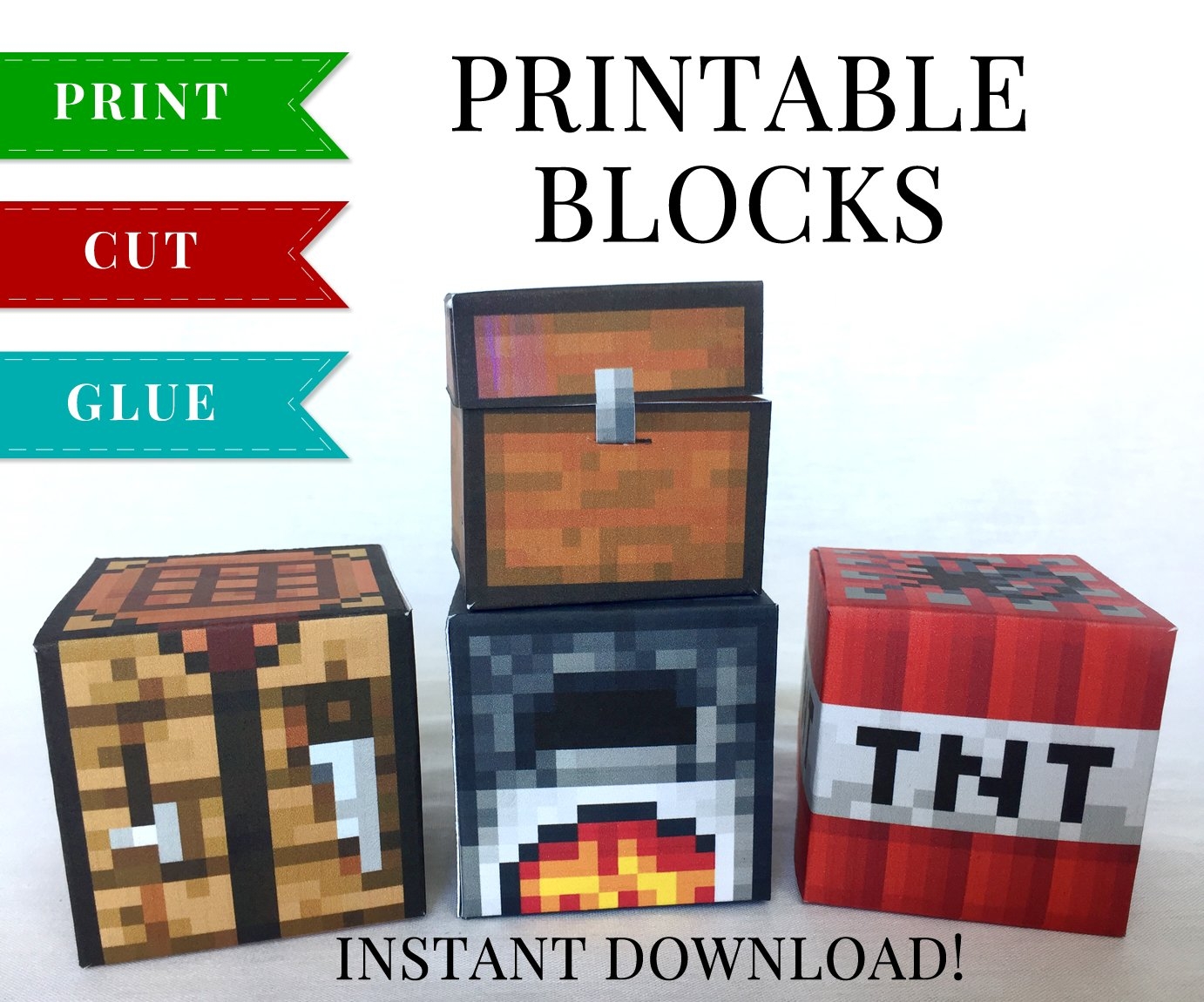 minecraft printable blocks