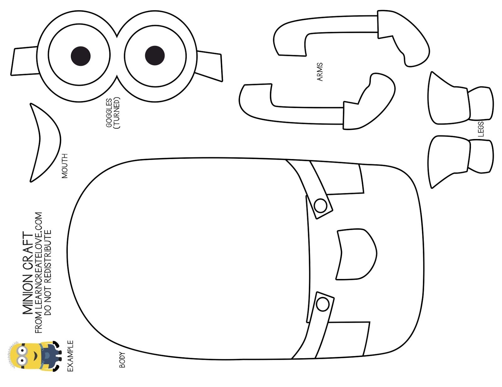 Minion Cutouts 12 Free PDF Printables Printablee