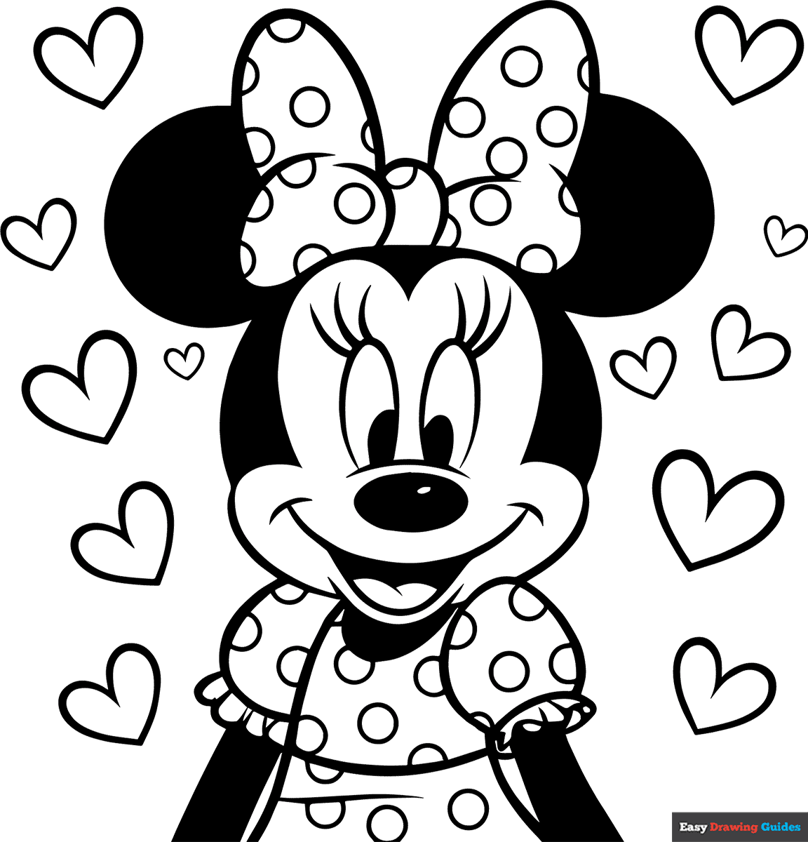 minnie mouse printable coloring pages