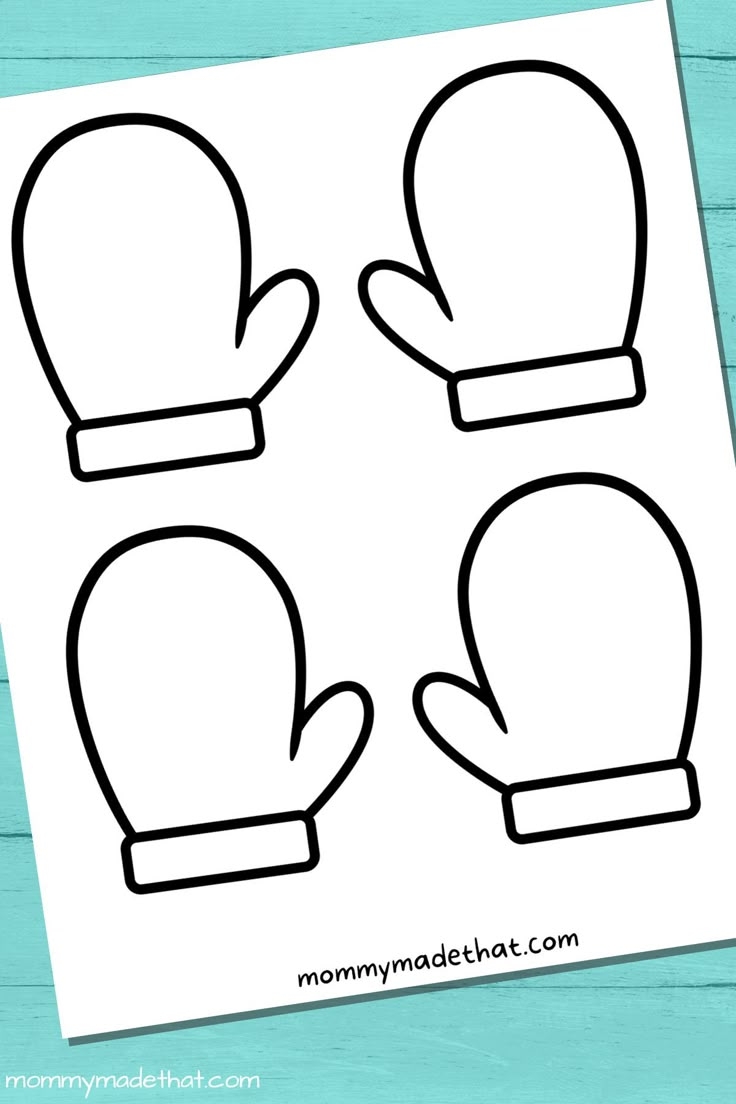 free mitten template printable