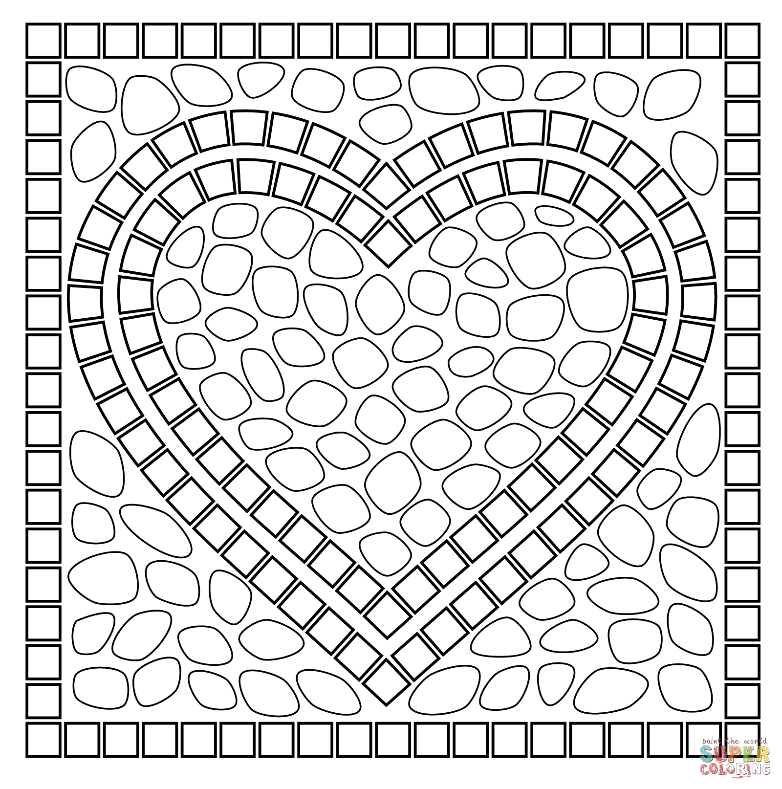 free printable mosaic templates