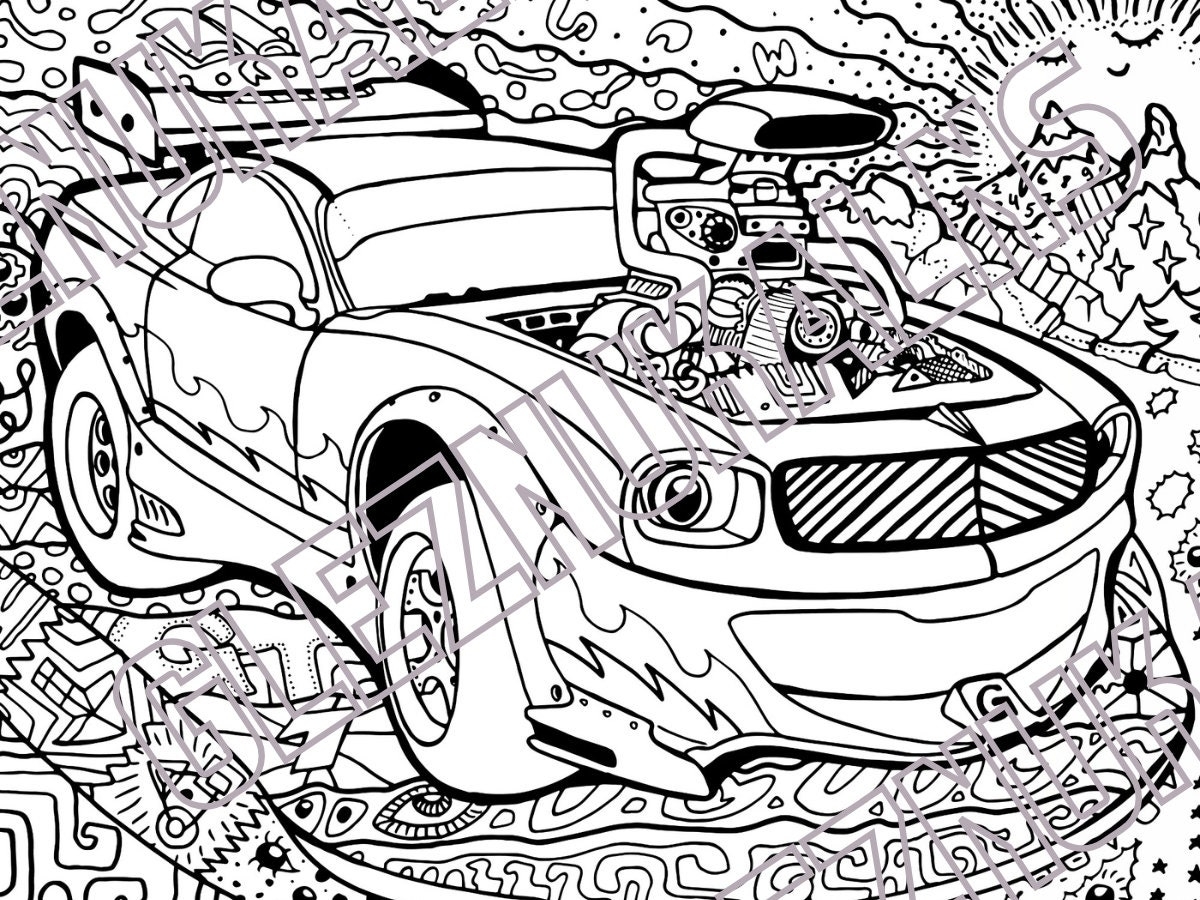 car color pages printable