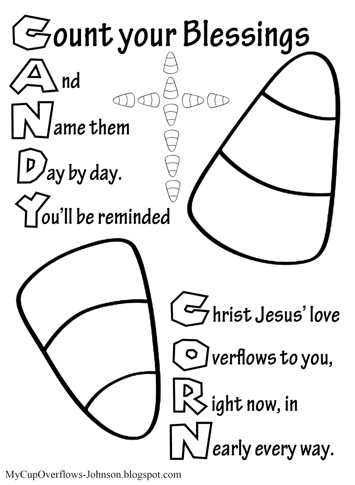 coloring pages of candy corn