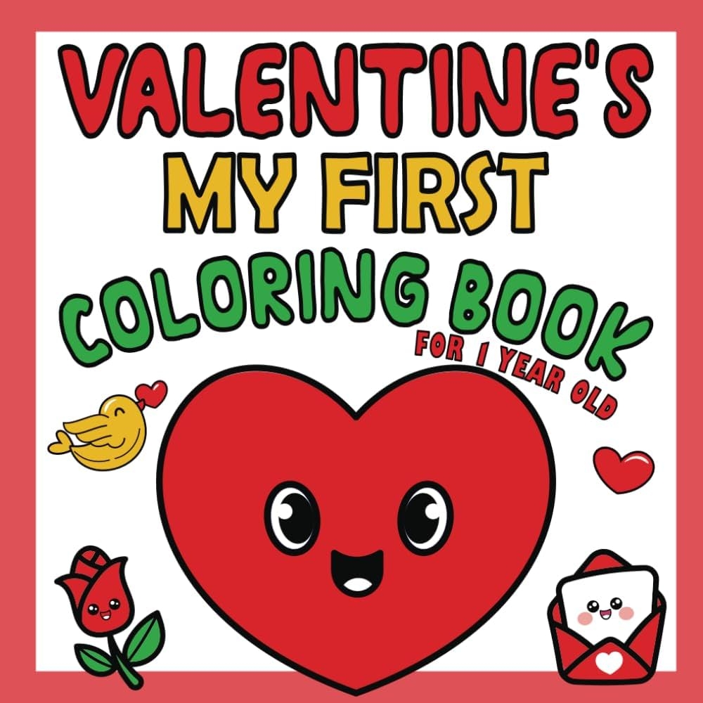 valentines day color pages