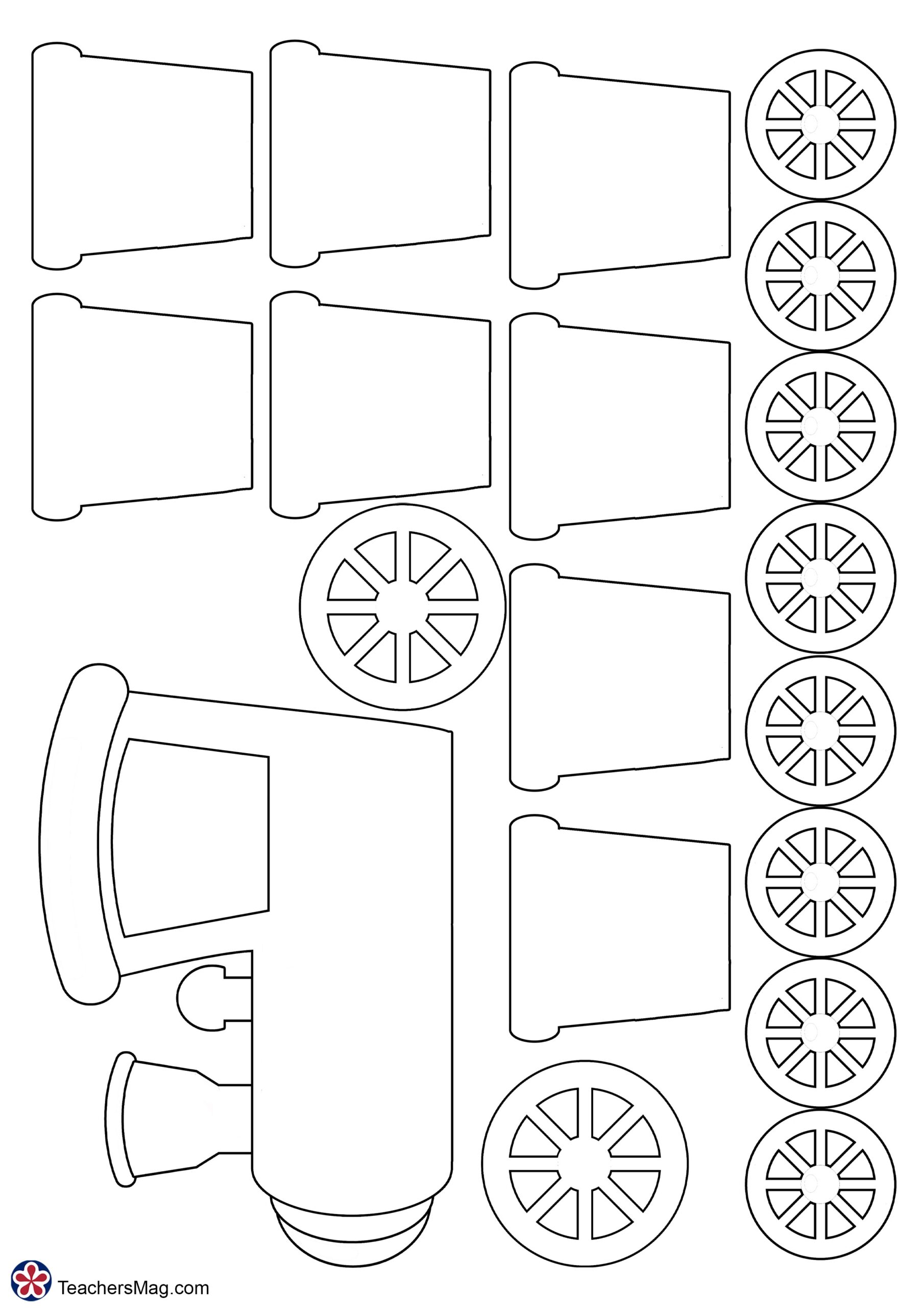 train printable template