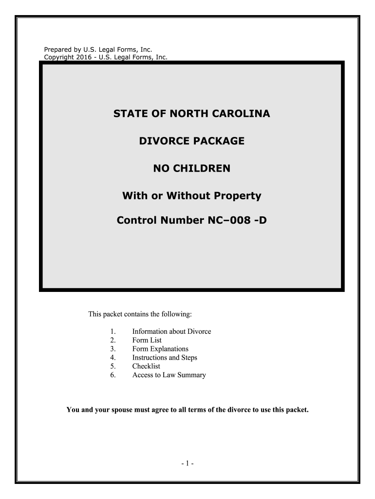 printable nc divorce forms pdf