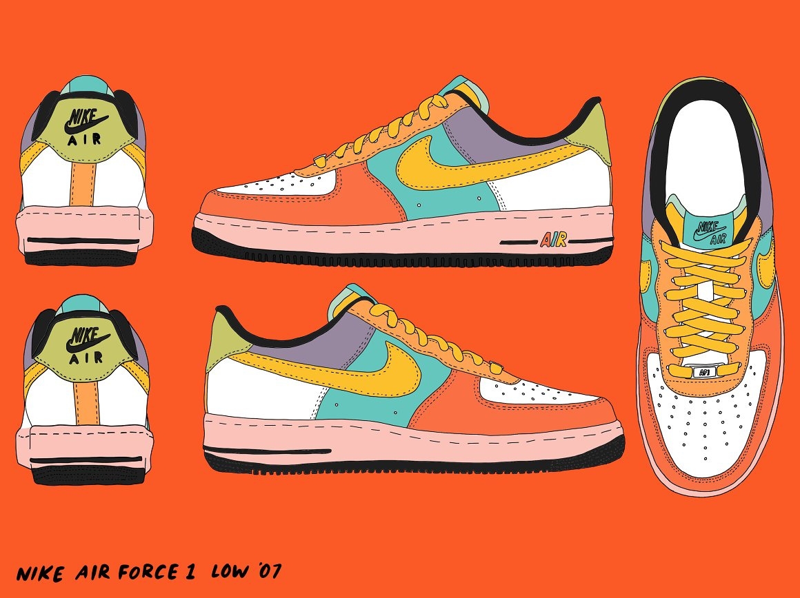 printable air force 1 template