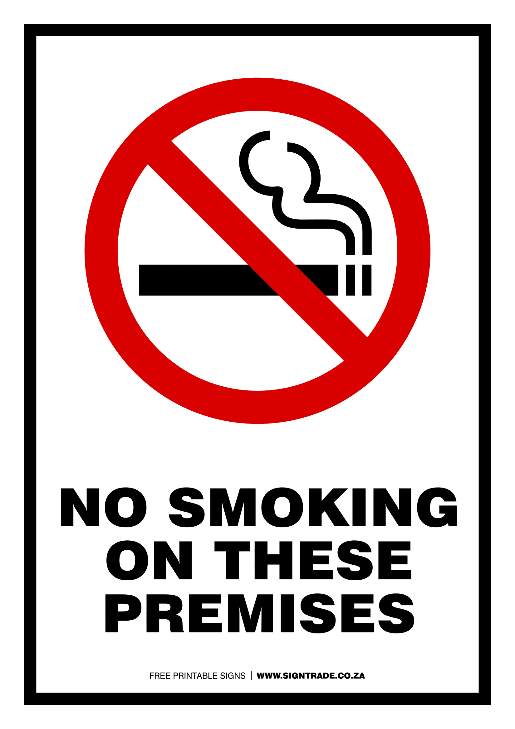 no smoking sign printable pdf