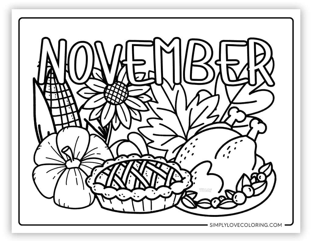 coloring pages for november