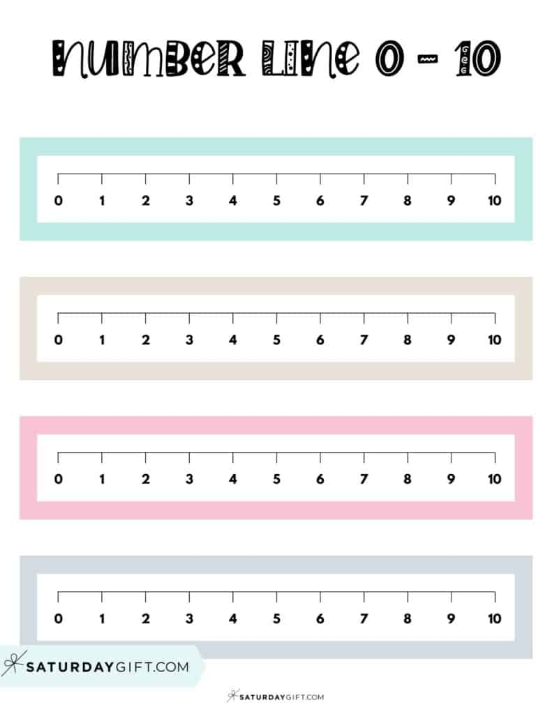 Number Line To 10 8 Cute Free Printables And Blank Worksheets
