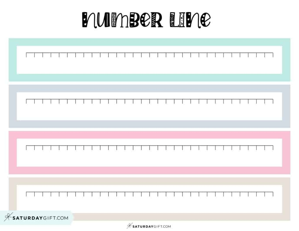 Number Line To 30 4 Cute Free Printables And Blank Worksheets