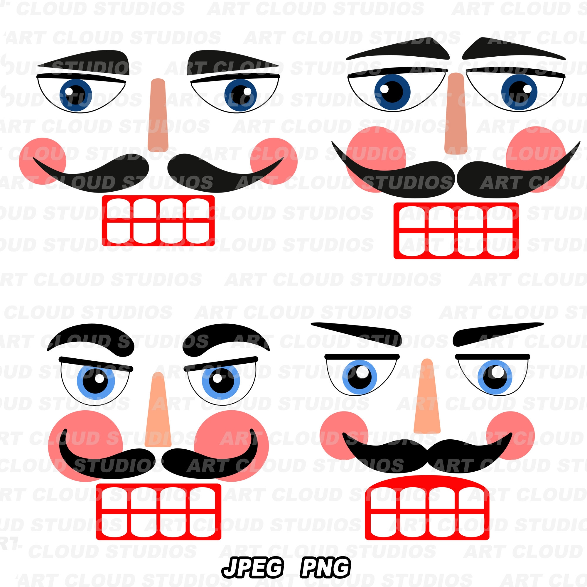 Nutcracker Face PNG Nutcracker PNG Silhouette Nutcracker Jpeg Digital Download Clipart Jpeg Commercial Use Etsy