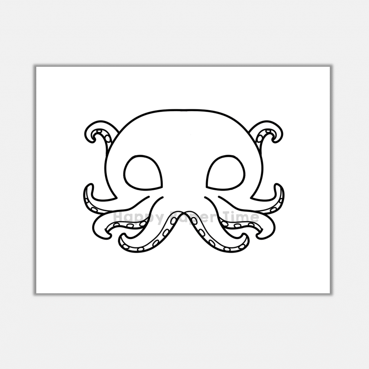 octopus template printable