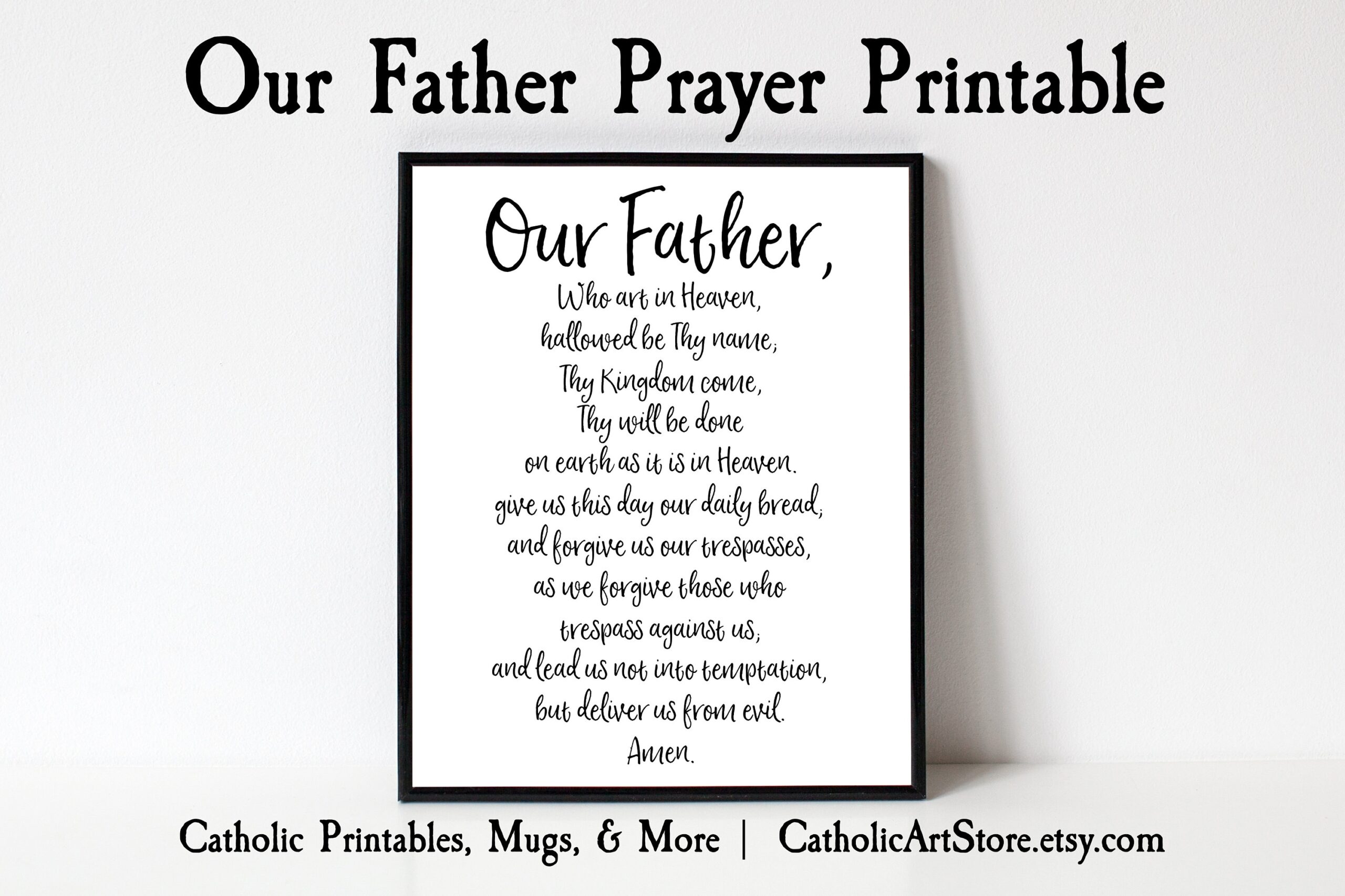 the our father prayer printable
