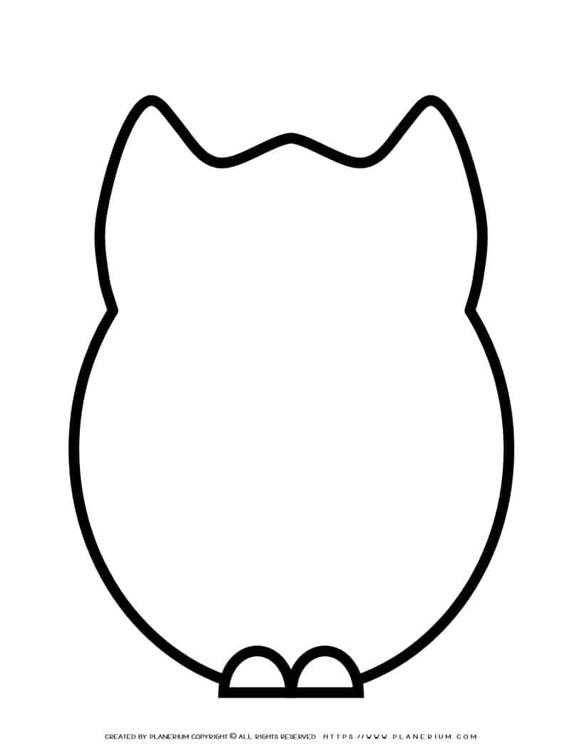 free owl template printable
