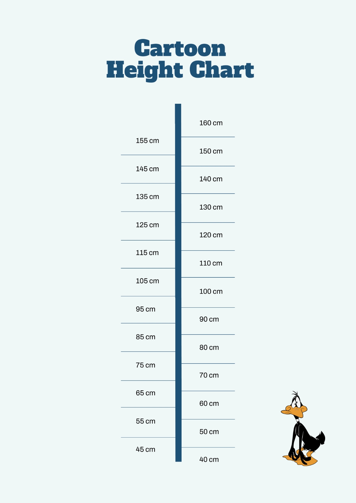 printable height chart template