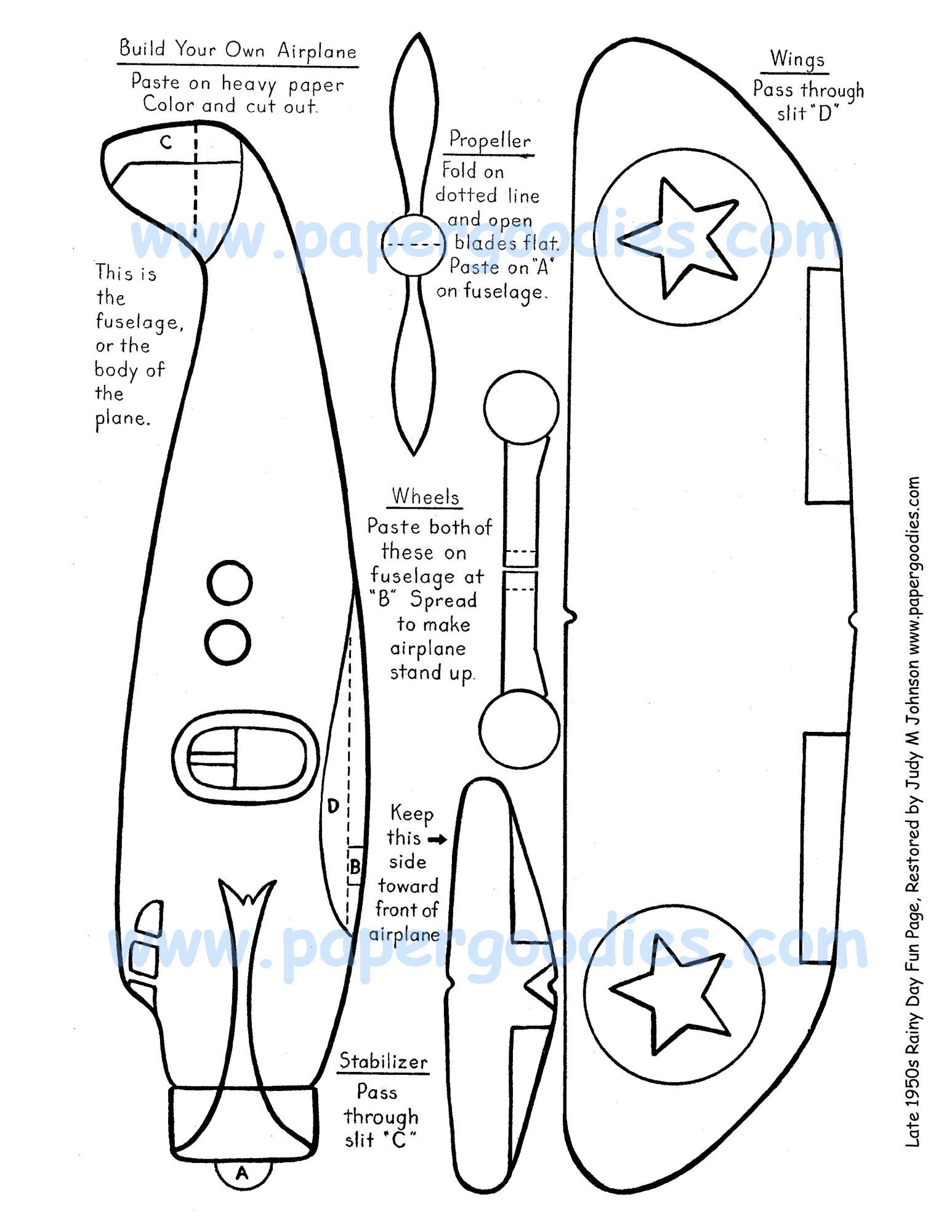 paper airplane templates printable
