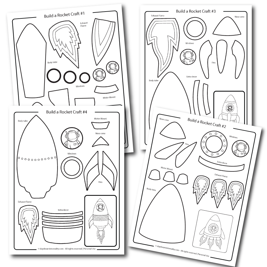 rocket printable template