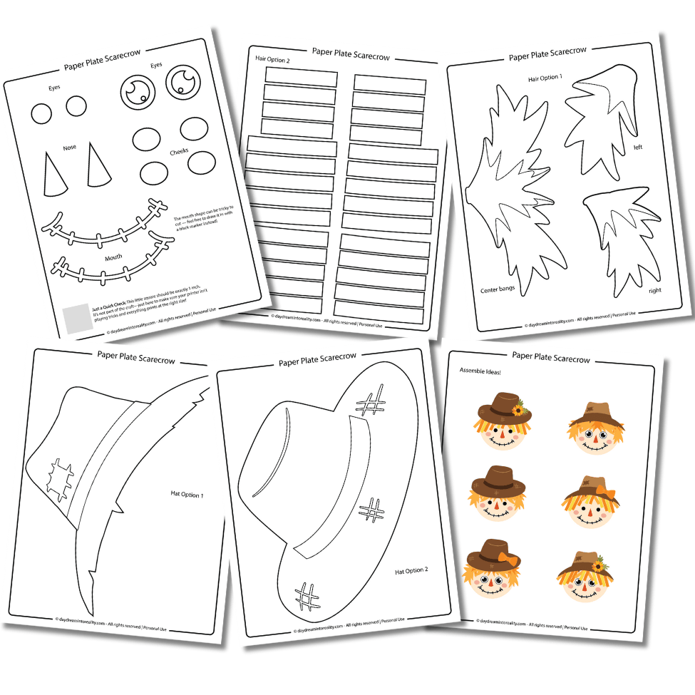 scarecrow template printable