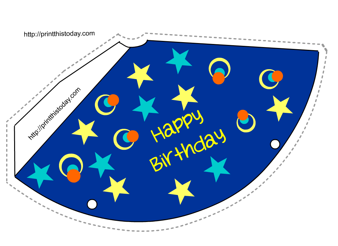 birthday hat printable