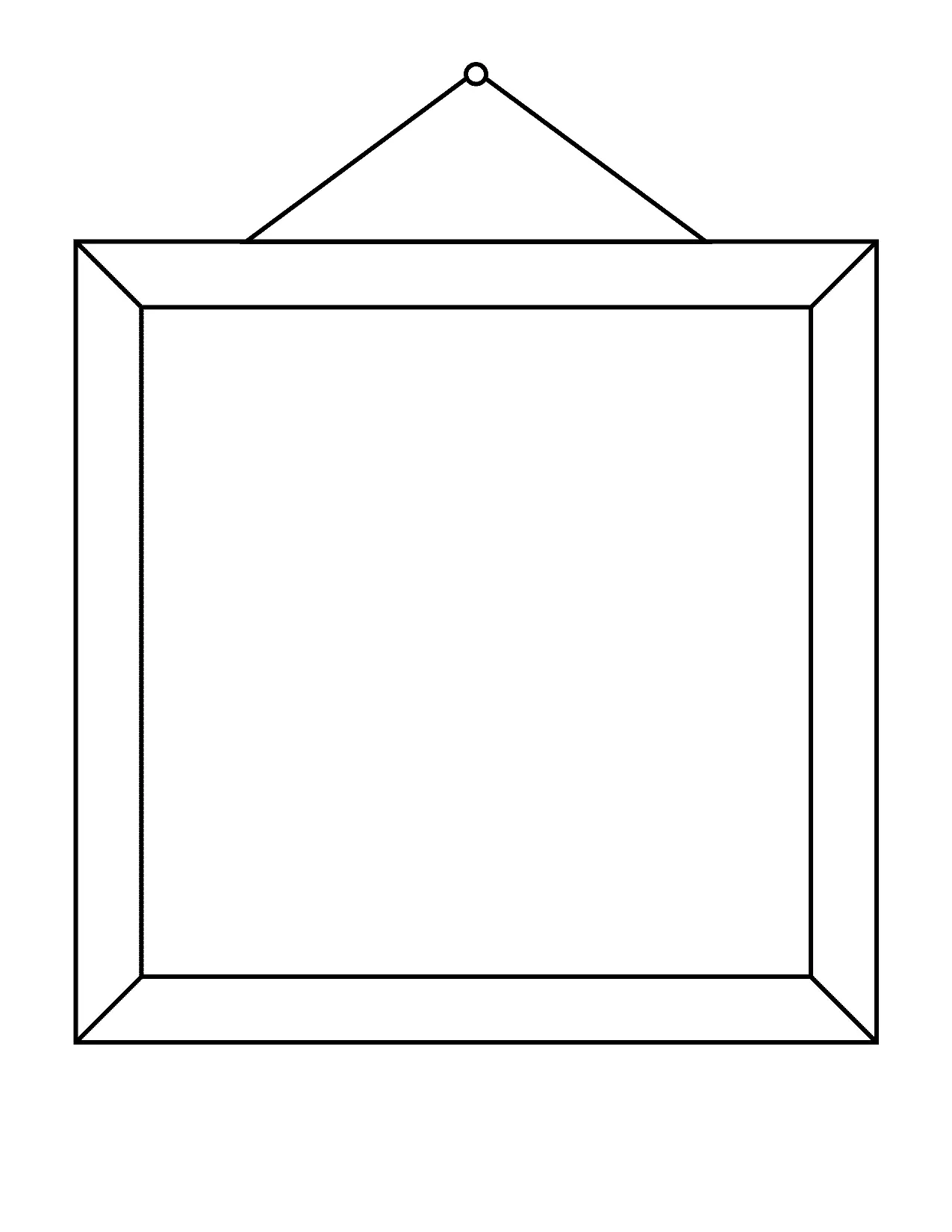 picture frame template printable pdf