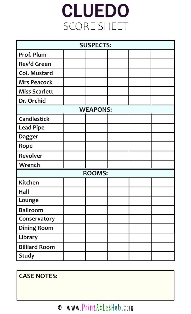 Pin By Andrea Keasler On 2025 Halloween Party Ideas Clue Games Free Printables Clue