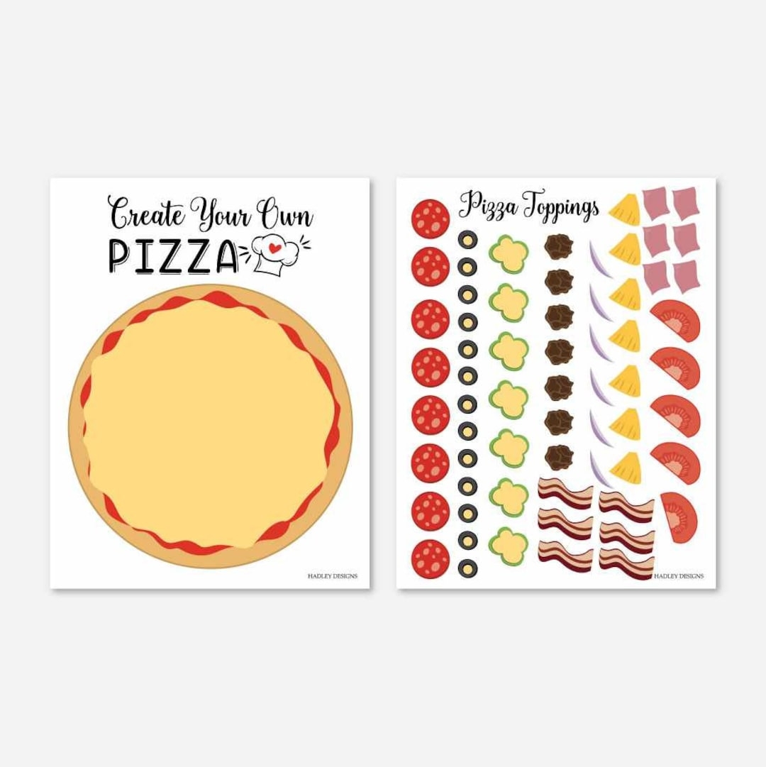 pizza printable template
