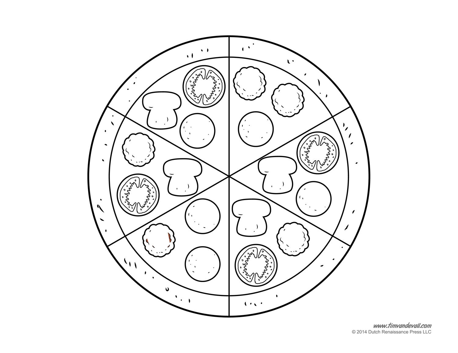 pizza template printable