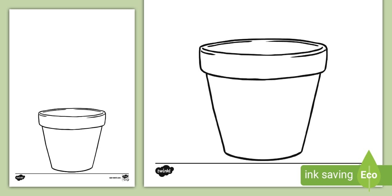 printable flower pot template
