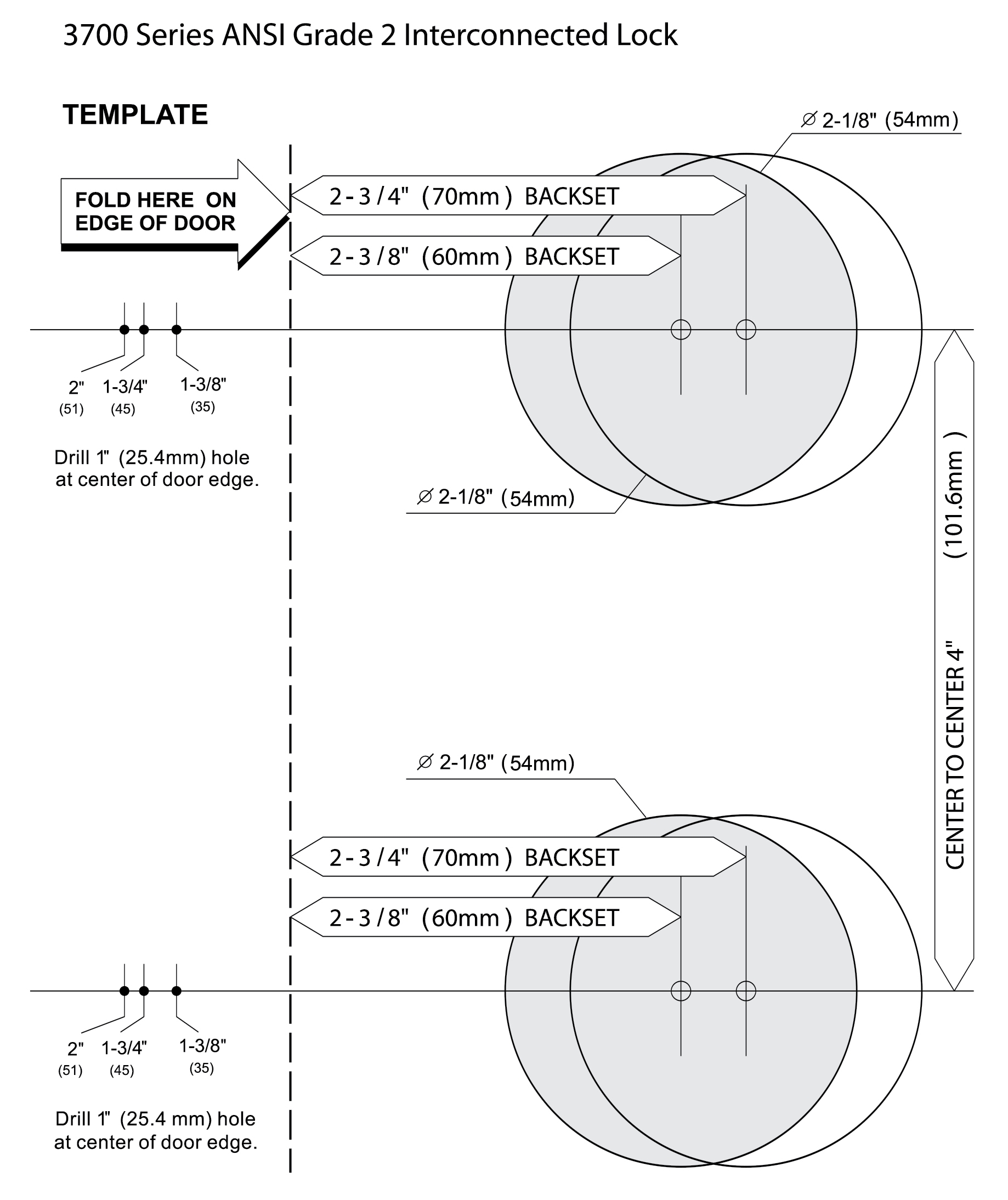 printable door knob template