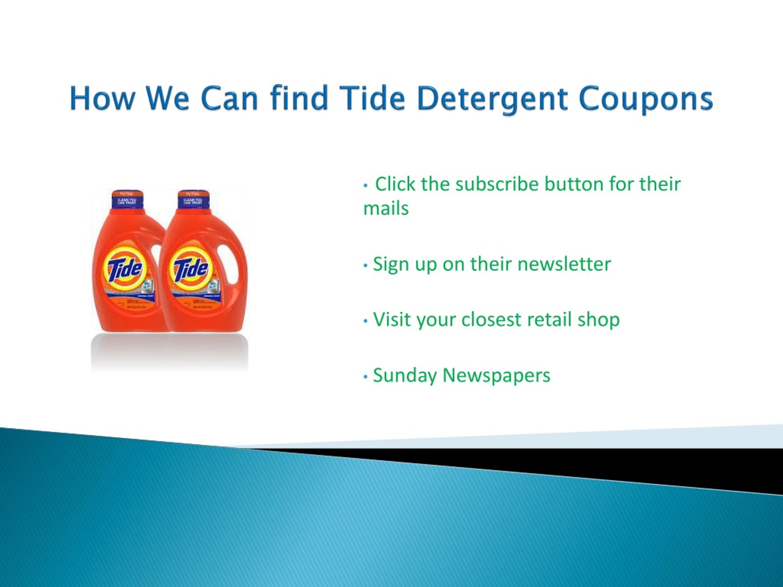PPT An Overview On Tide Detergent Coupons PowerPoint Presentation Free Download ID 1234861