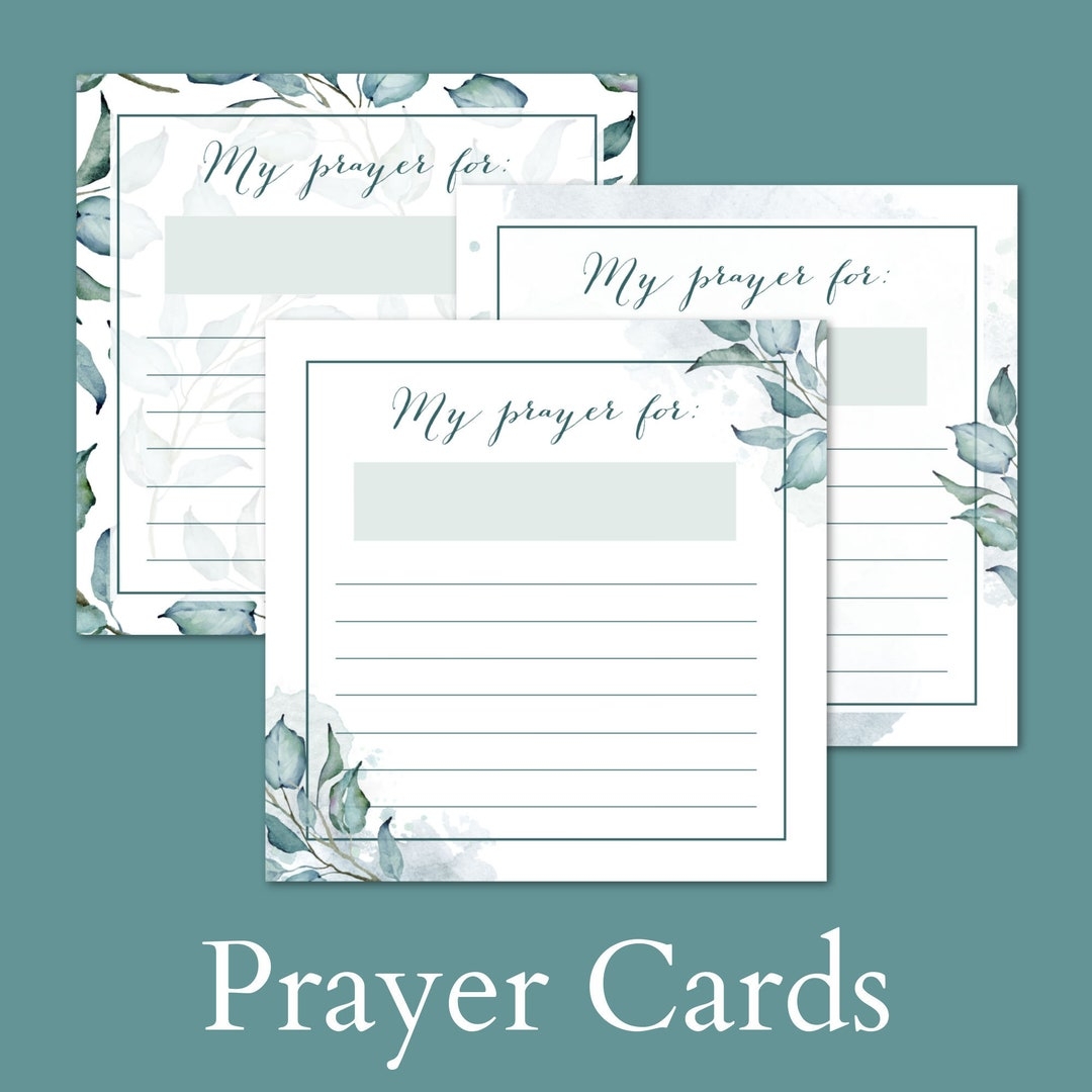 free printable prayer cards template