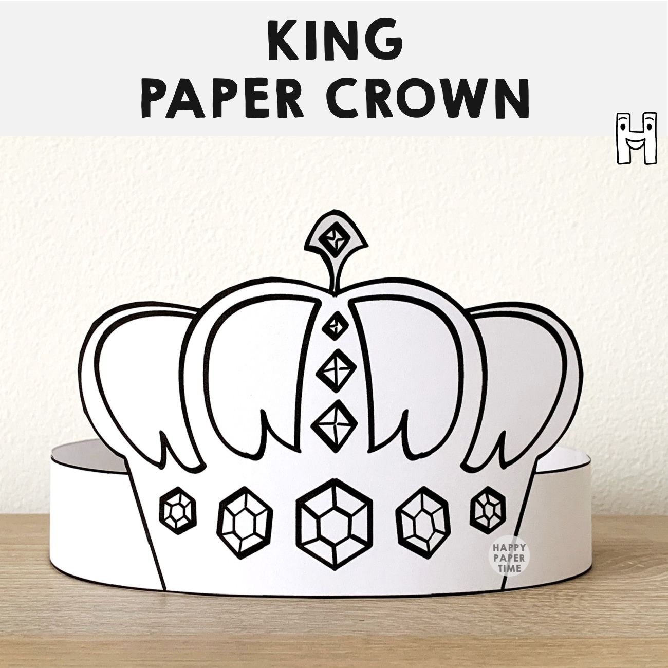 cut out printable crown template