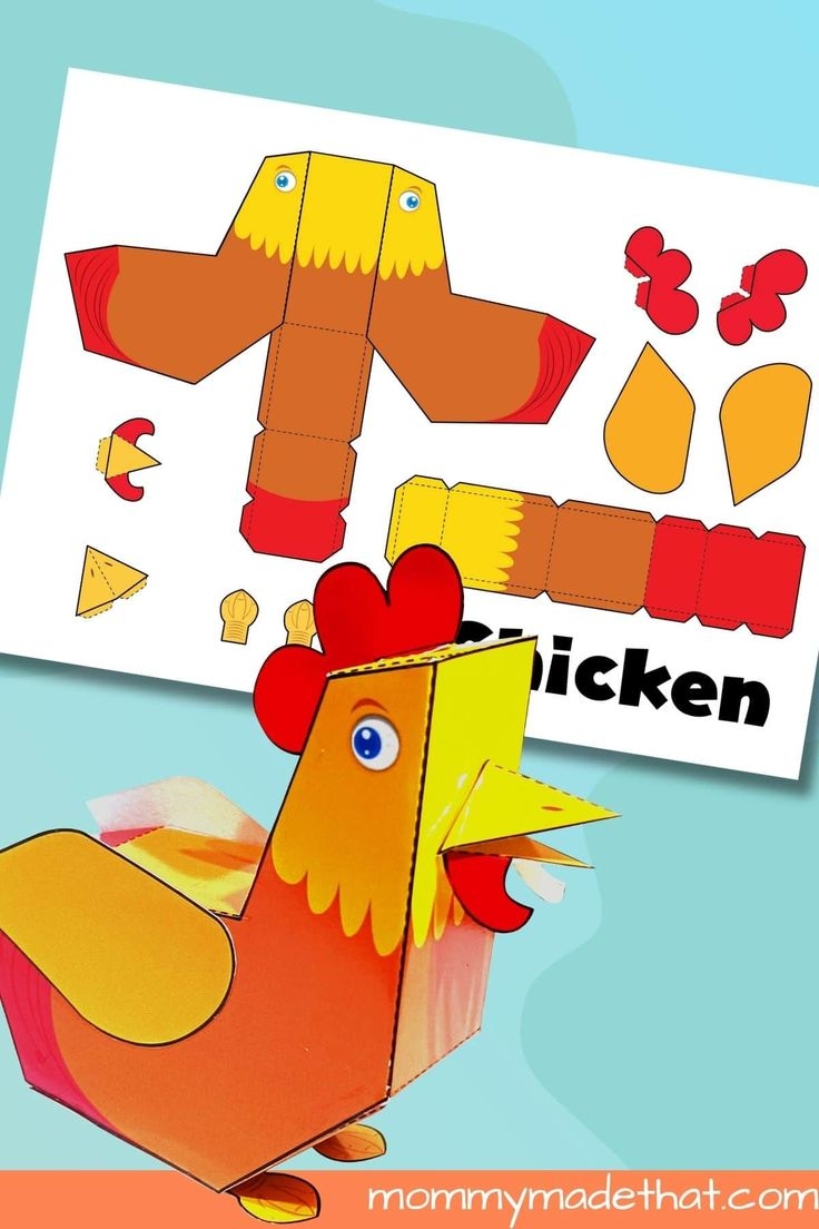 chicken template printable