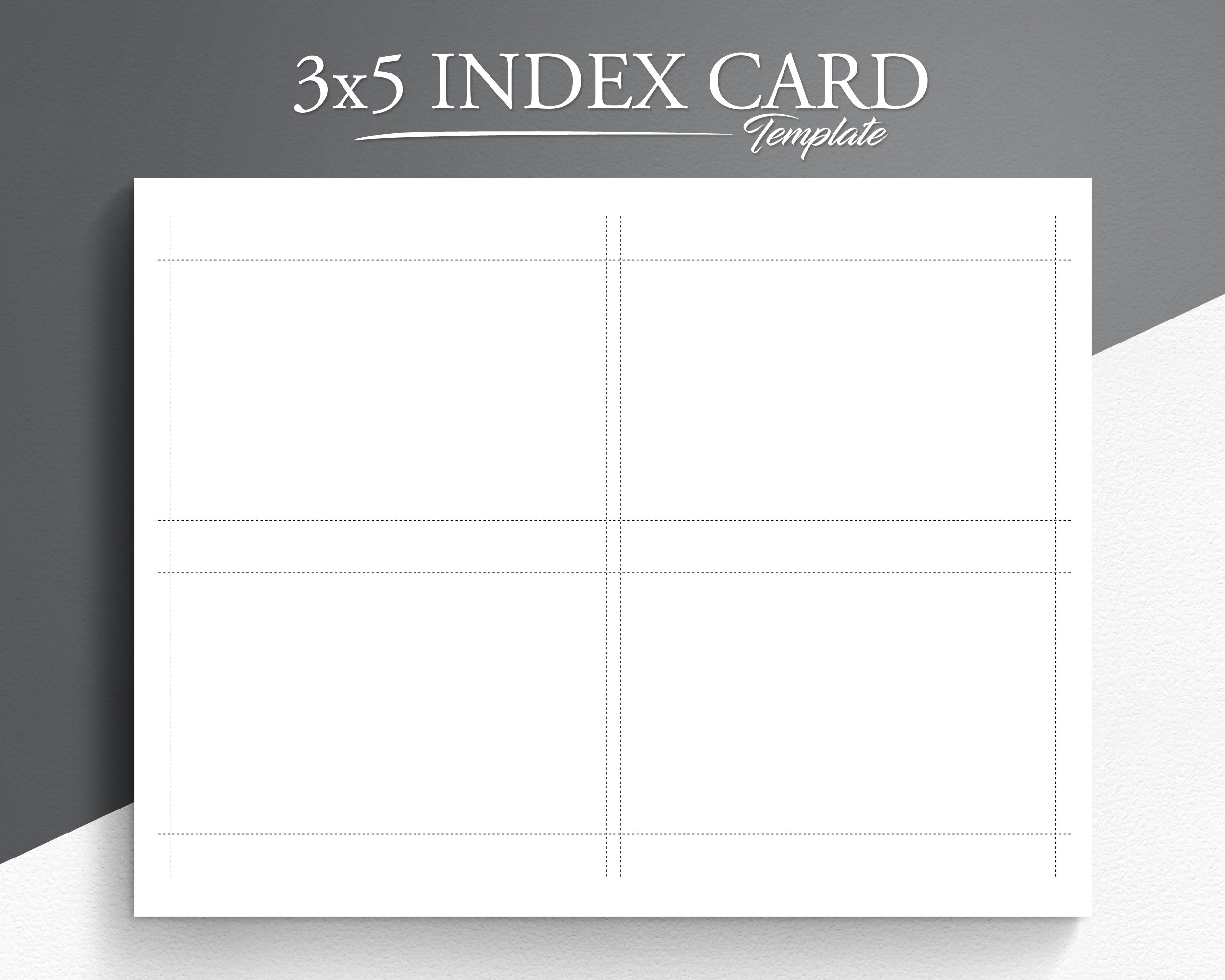 free printable 3x5 index card template