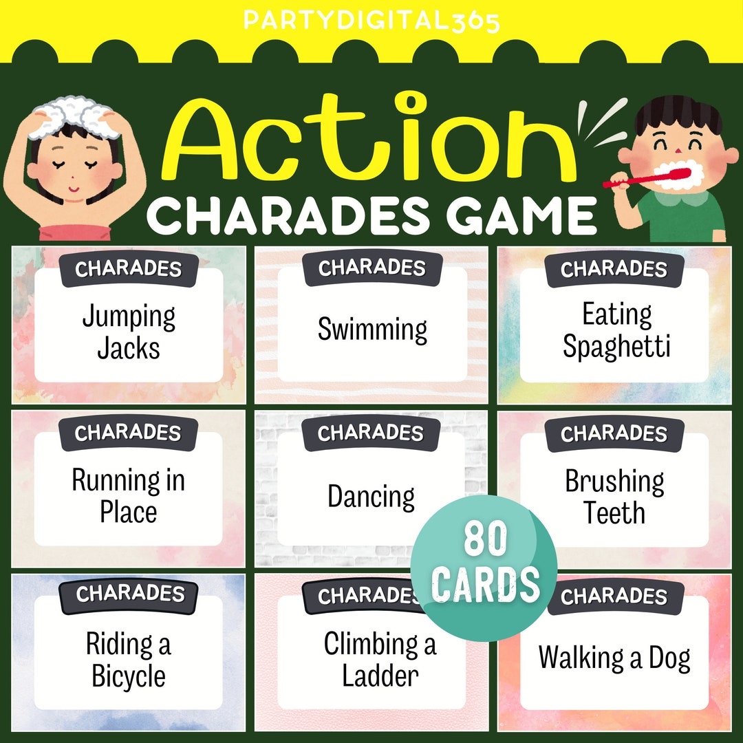 charades printable cards pdf